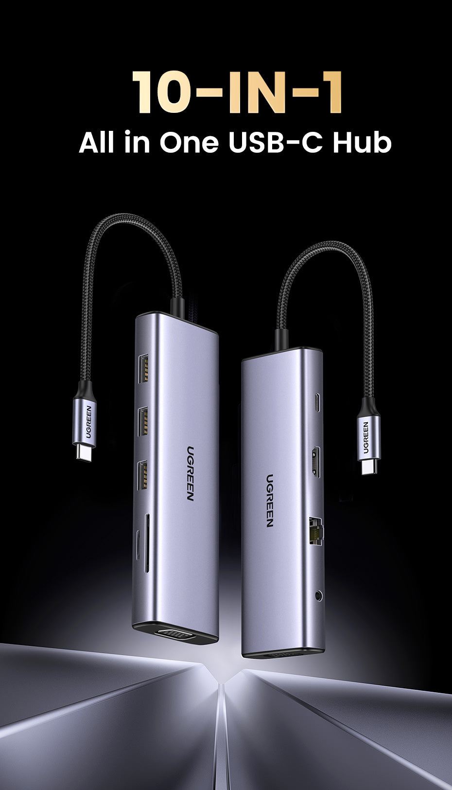 UGREEN USB-C Multifunction Adapter Grey product image 9