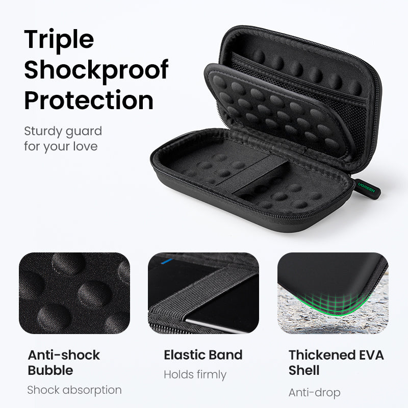 UGREEN Hard Disk Storage Bag Large Size (Black) product image 7