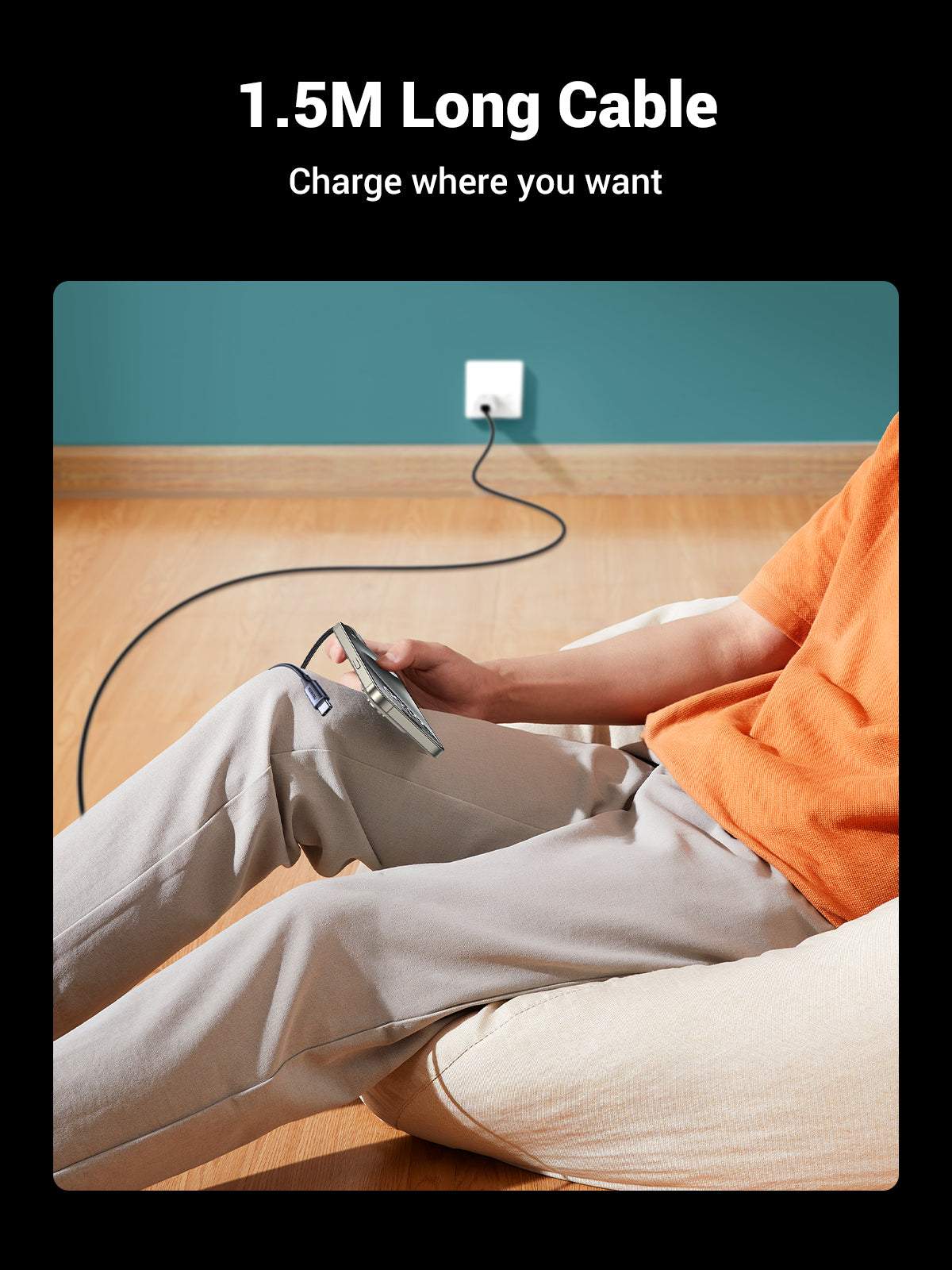 UGREEN 2-in-1 Universal PD Fast Charging Cable 5A Max 100W max black product image 15