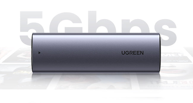 UGREEN USB-C to M.2 NGFF 5G Enclosure A TO C Cable 50cm CM400 grey product image 6