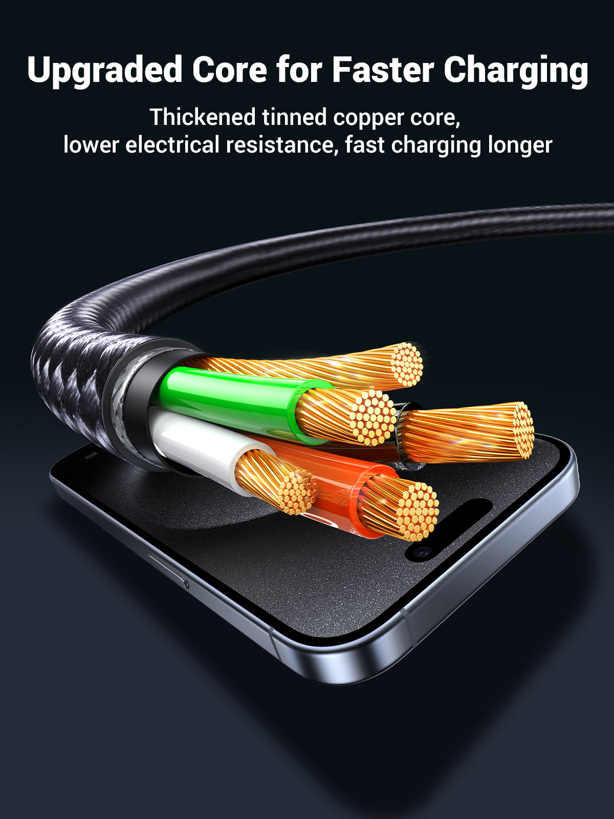 UGREEN 2-in-1 Universal PD Fast Charging Cable 5A Max 100W max black product image 10