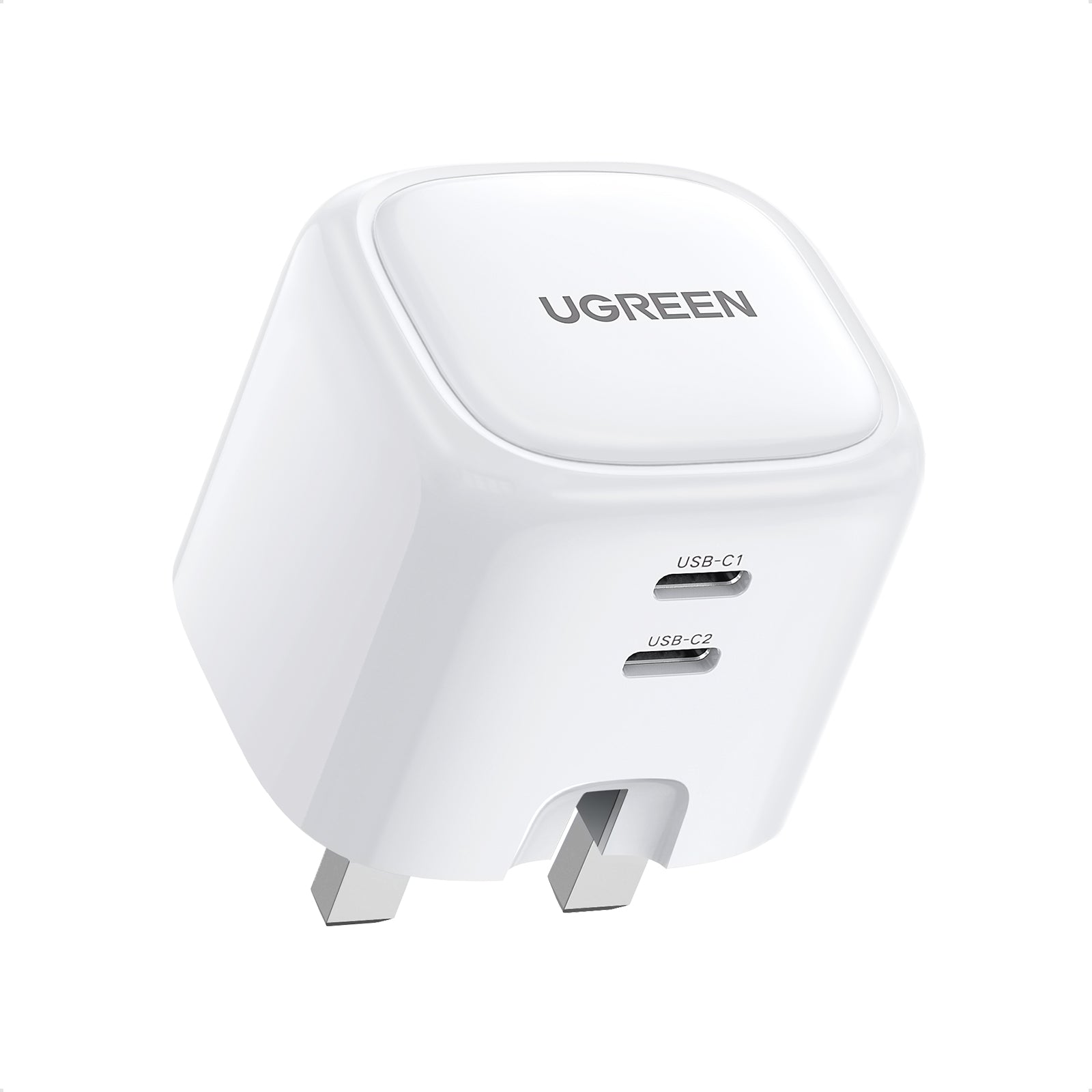 UGREEN USB-C Fast Charger 2-Port 40W UK -folding foot CD243 White product image 4
