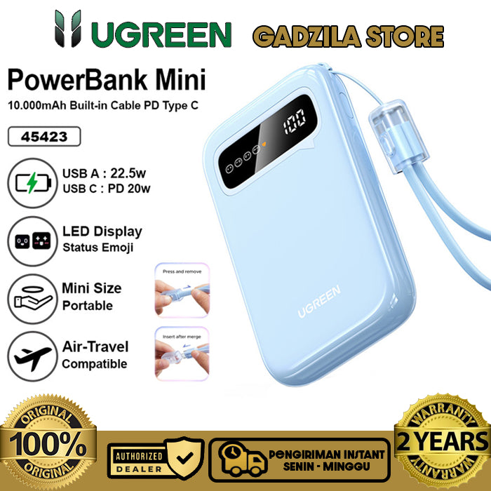 UGREEN 10000mAhPD-20W Two-way Fast Charging PB522-Blue product image 4