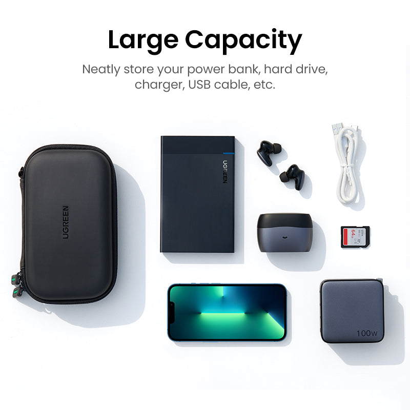 UGREEN Hard Disk Storage Bag Large Size (Black) product image 8