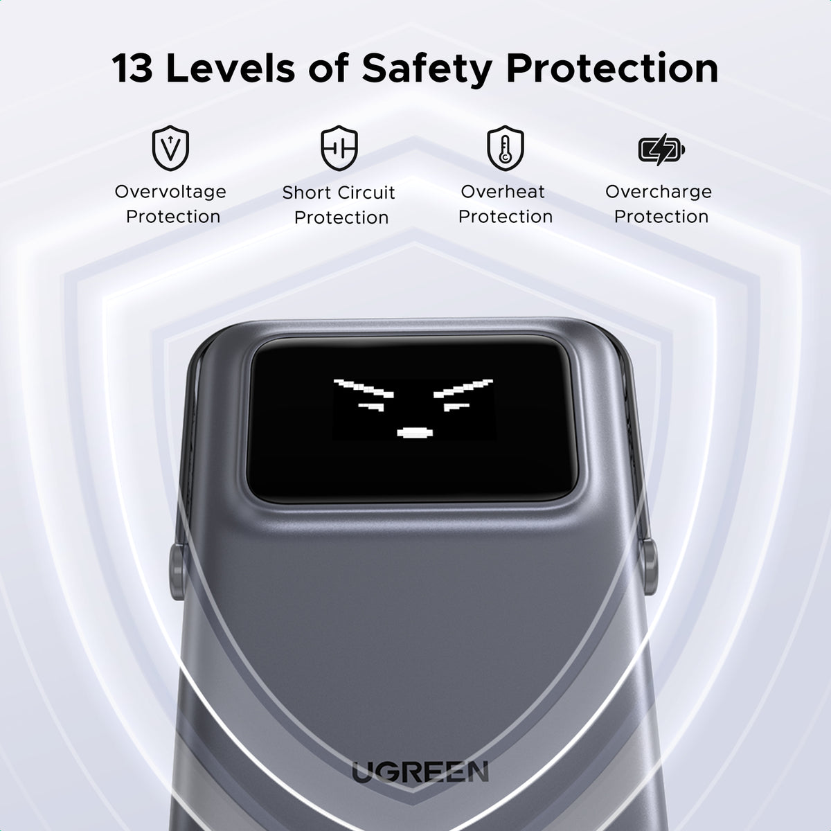 UGREEN Uno 10000mAh Magnetic Wireless 15W Power Bank 20W Black product image 8