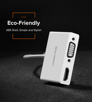 UGREEN USB Type C to HDMI + VGA Converter (White) product image 10