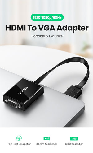 UGREEN HDMI to VGA Converter 25cm (Black) product image 11